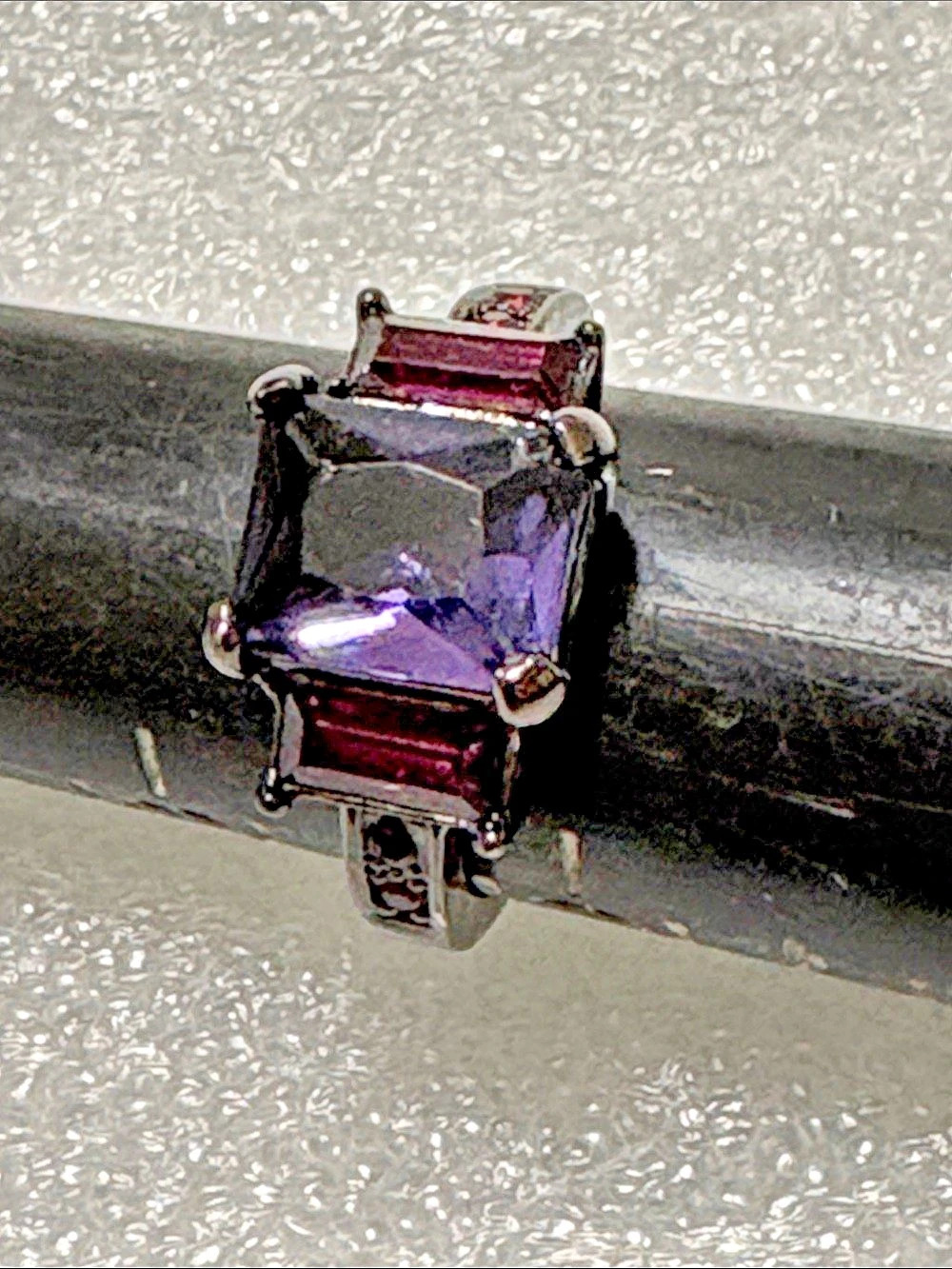 Purple Gemstone Ring Like New